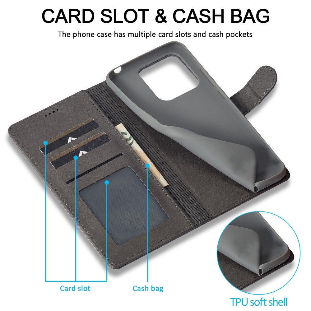 IMEEKE könyvtáska Xiaomi 13T/13T Pro - szürke