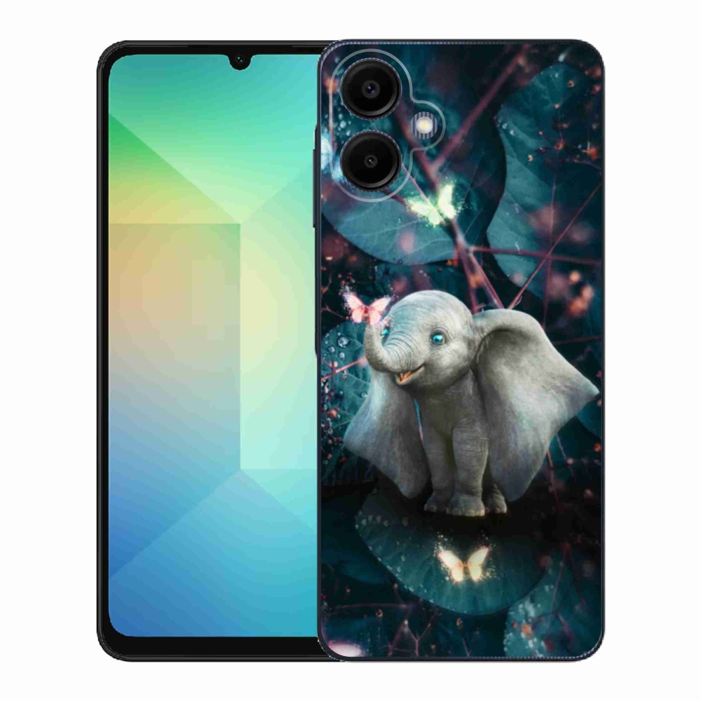 Gél borítás mmCase Samsung Galaxy A06 4G - aranyos elefánthoz