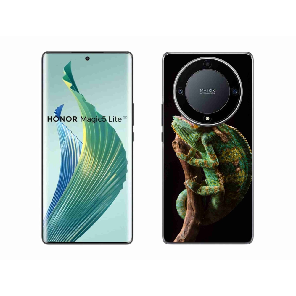 Zselés borítás mmCase a Honor Magic 5 Lite 5G számára - kaméleon