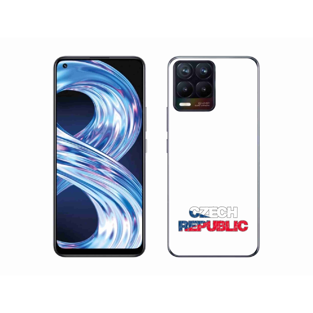 Gél borító mmCase a Realme 8 Pro-hoz - Csehország fehér háttér