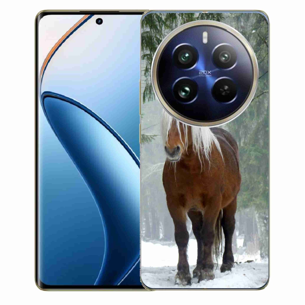 Gél tok mmCase a Realme 12 Pro 5G/12 Pro+ 5G számára - ló az erdőben