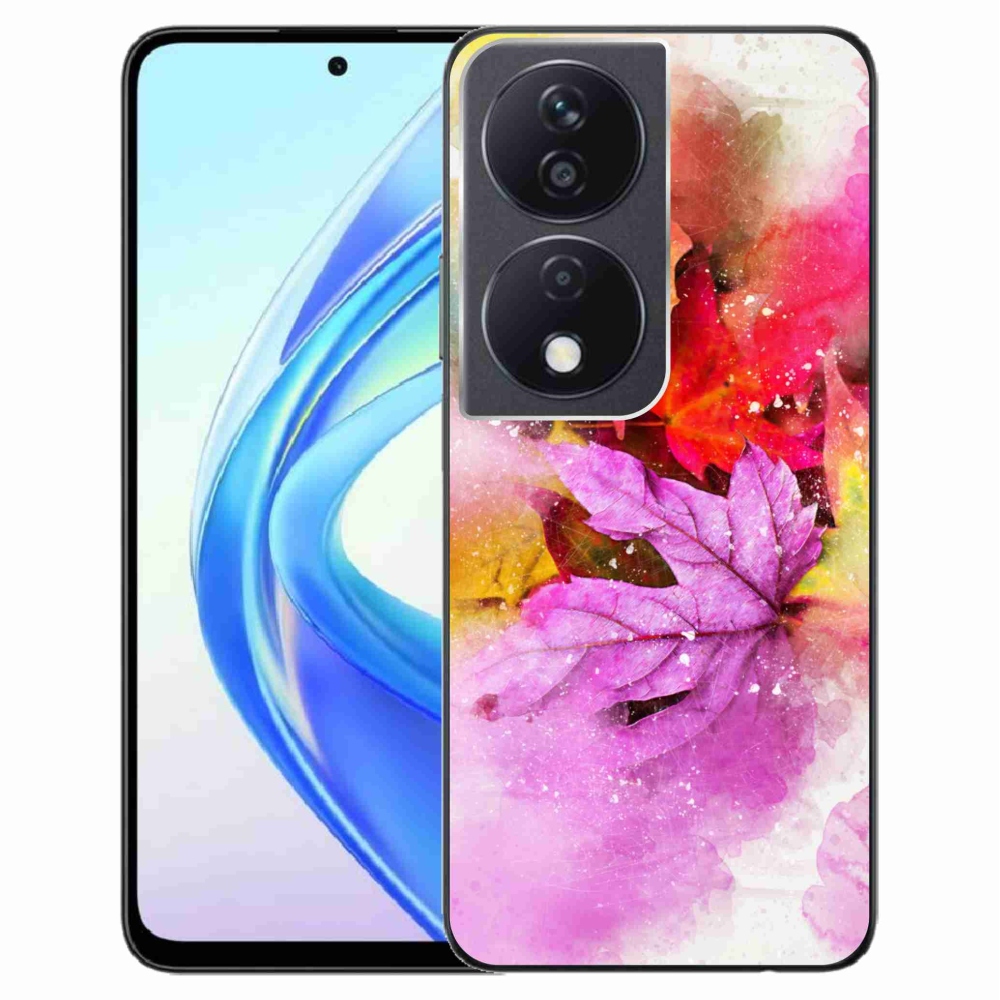 Zselés borító mmCase a Honor X7b/Honor 90 Smart készülékhez - színes levelek