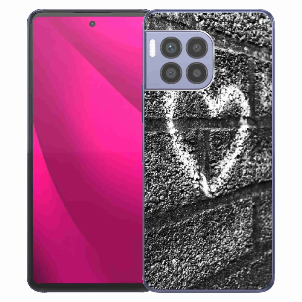 Zselés borítás mmCase a T-Mobile T Phone 2 Pro készülékhez - szív a falon