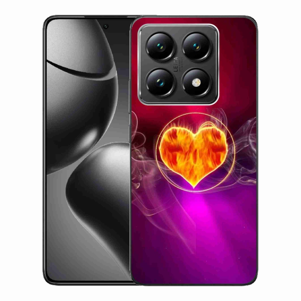 Gél borítás mmCase a Xiaomi 14T számára - tüzes szív