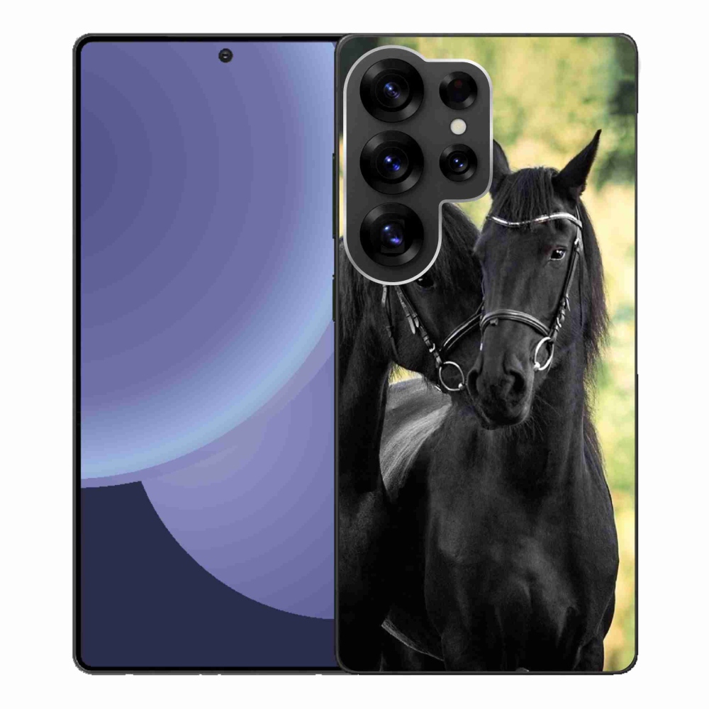 Gél borítás mmCase Samsung Galaxy S25 Ultra - két fekete ló