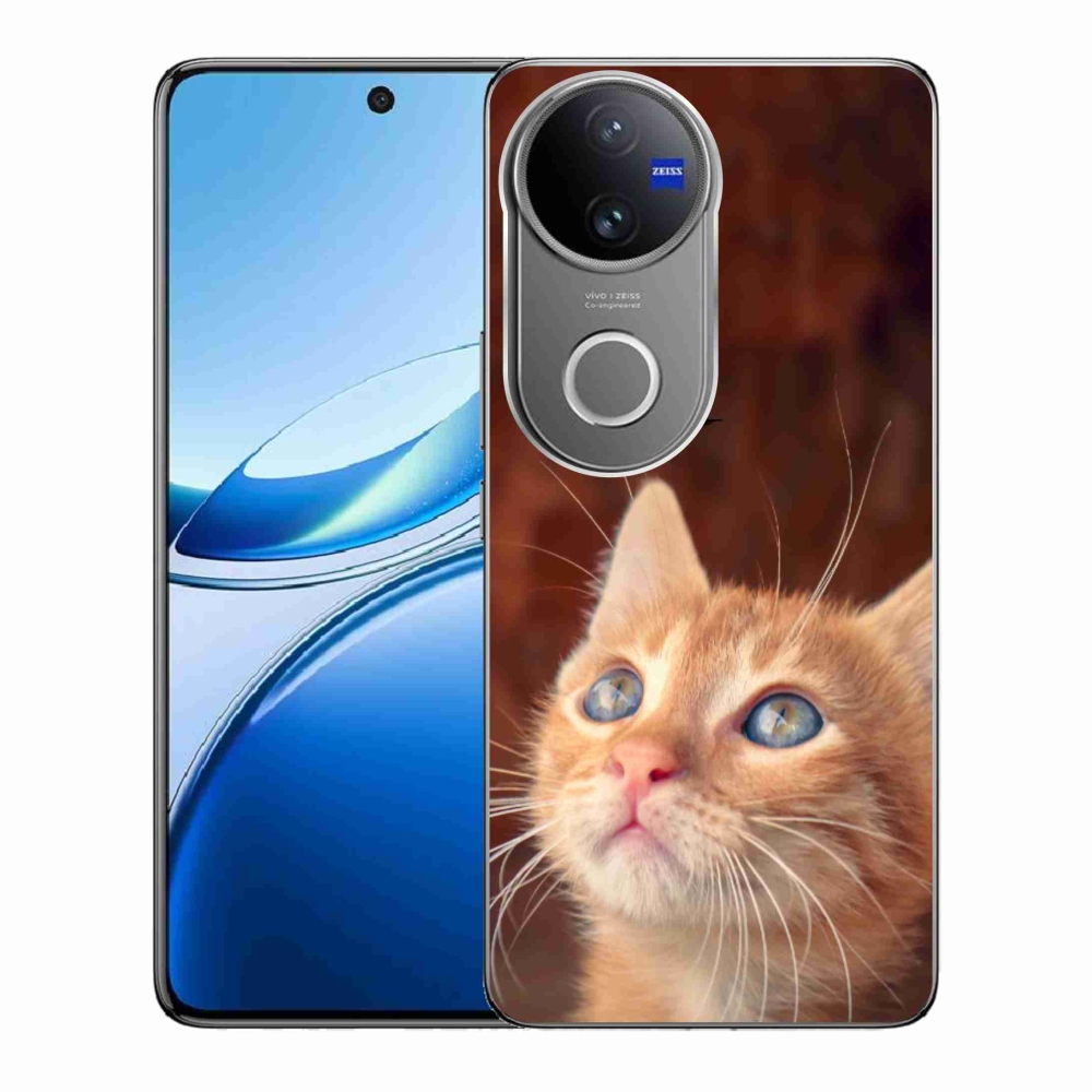 Zselés borítás mmCase a Vivo V50 5G készülékhez - pillangó és cica