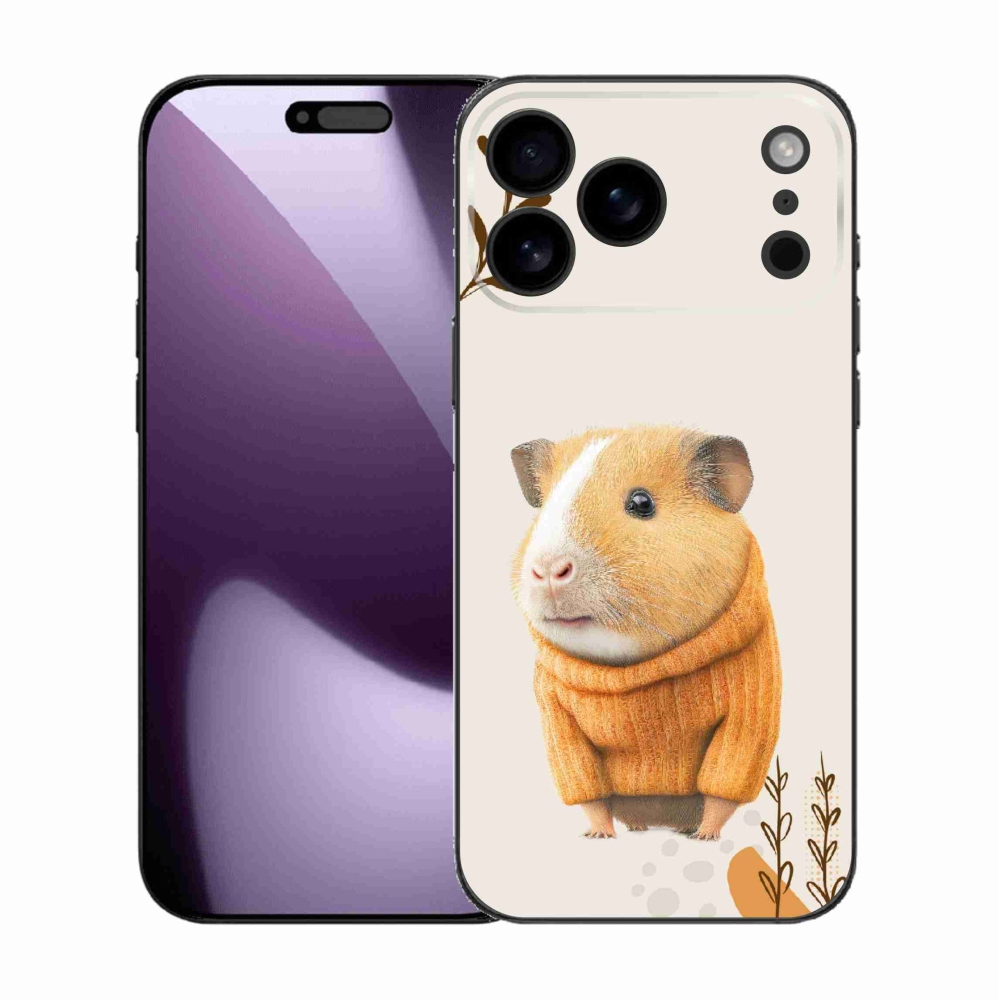 Gél borítás mmCase iPhone 17 Pro Max készülékhez - tengerimalac pulóverben