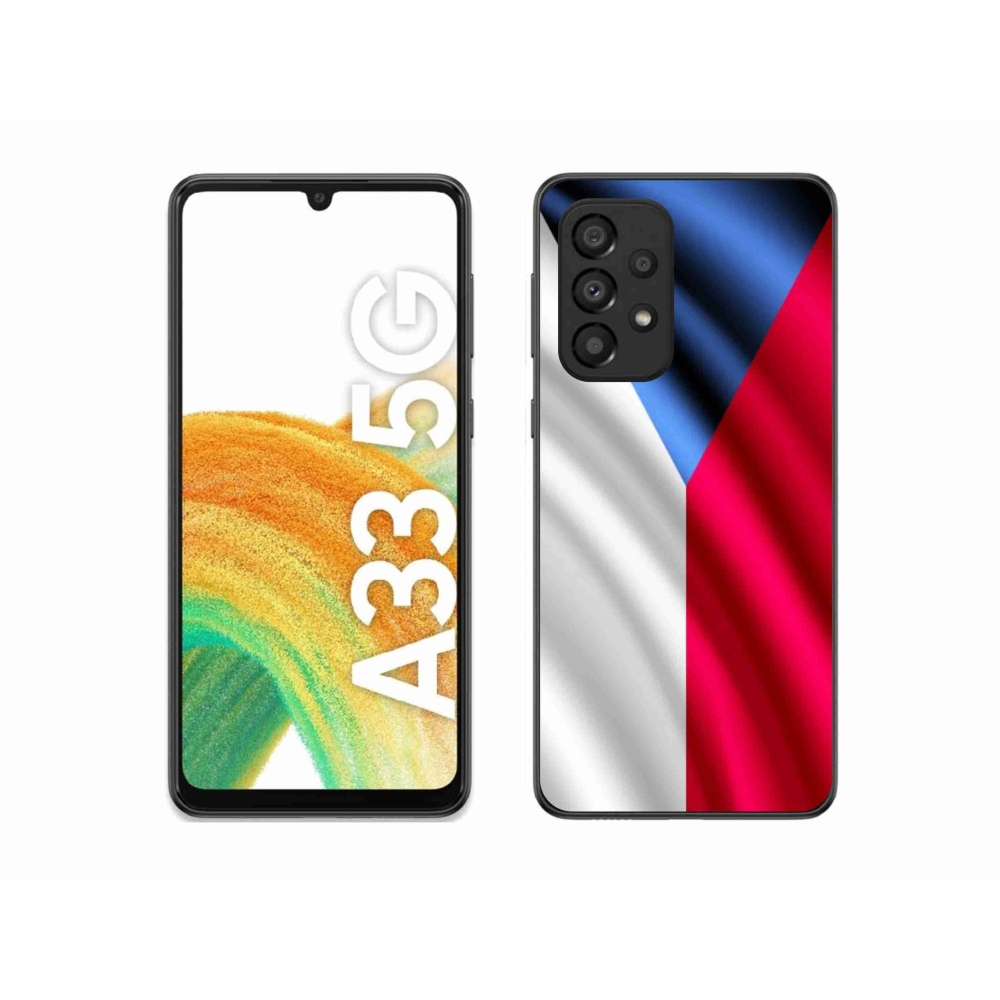 Gél védőhuzat mmCase Samsung Galaxy A33 5G - cseh zászlóhoz