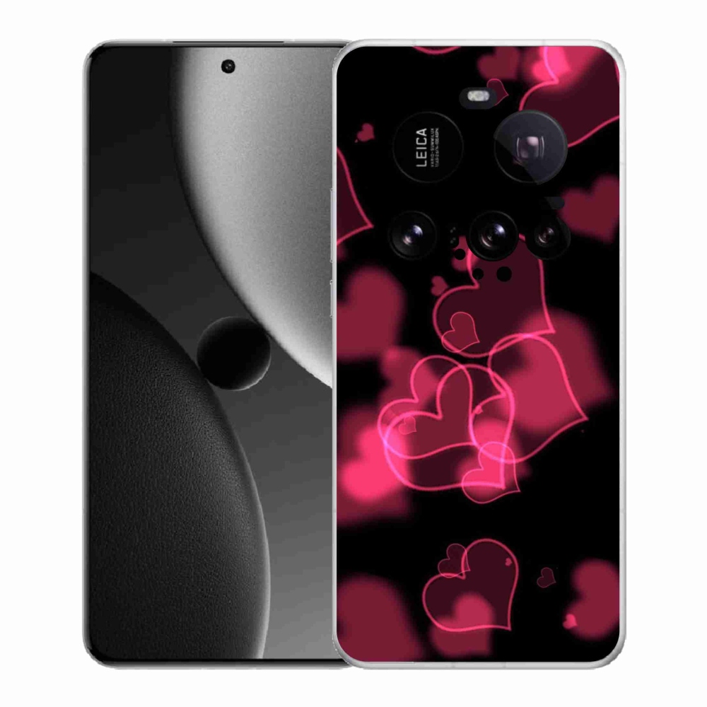 Gél borítás mmCase a Xiaomi 15 Ultra számára - piros szívek