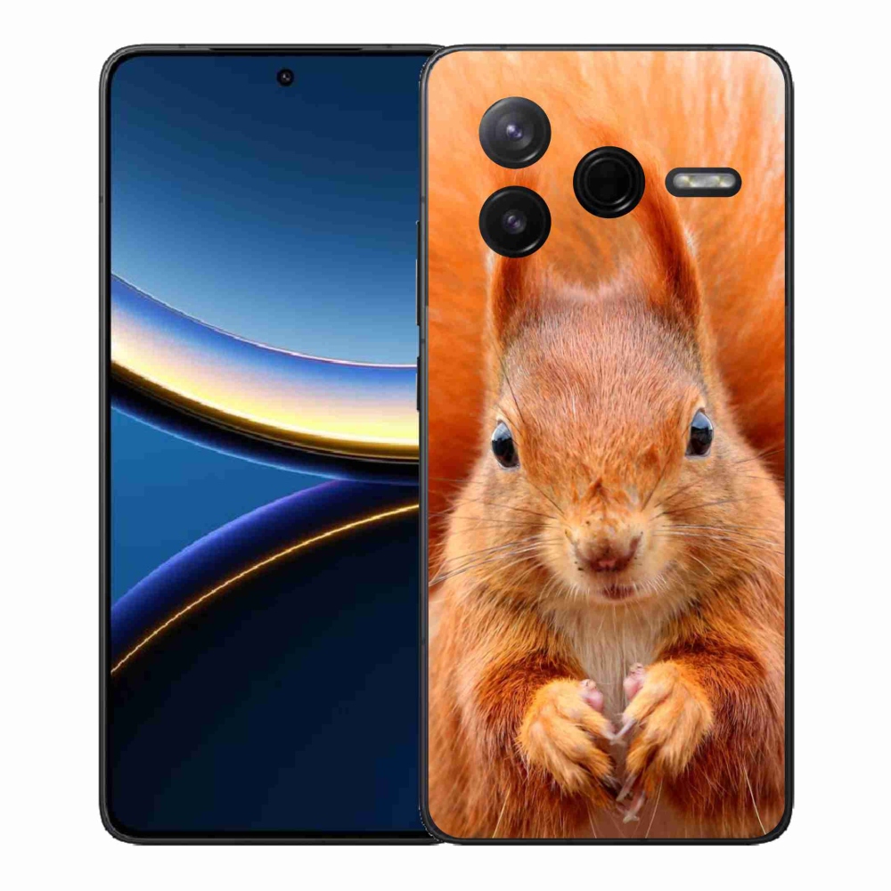 Gél borítás mmCase a Xiaomi Poco F7 Pro készülékhez - mókus