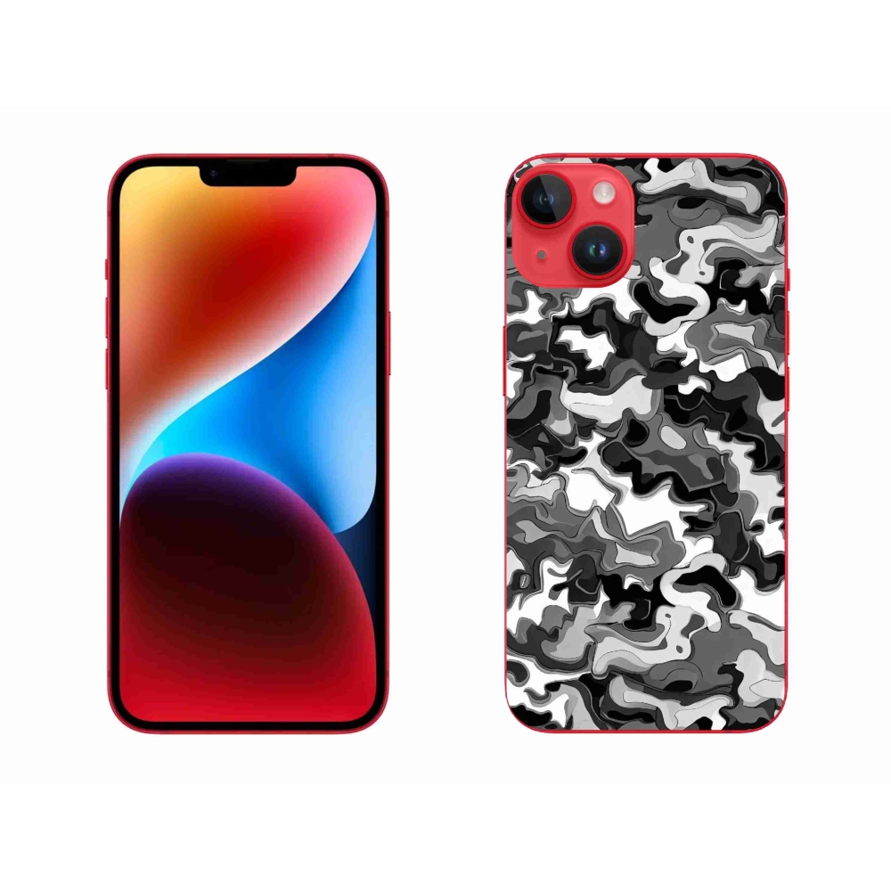 Zselés borítás mmCase iPhone 14 Plus készülékhez - terepszínű minta 3