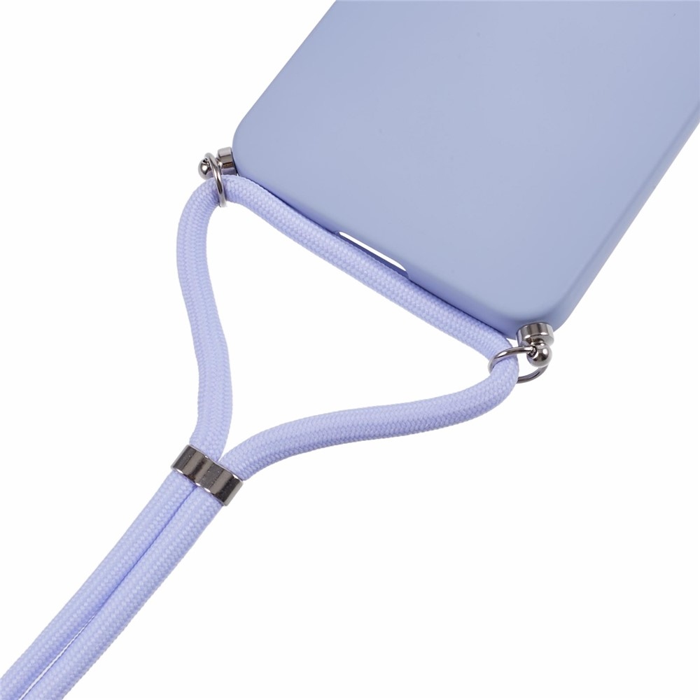 Bélelt zselés tok húzózsinórral Samsung Galaxy A17 4G/5G - világos lila