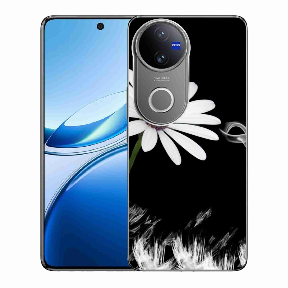 Zselés borítás mmCase a Vivo V50 5G készülékhez - fehér virág