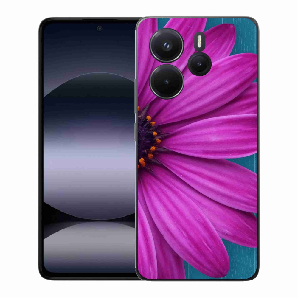 Gél borítás mmCase a Xiaomi Redmi Note 14-hez - lila százszorszép