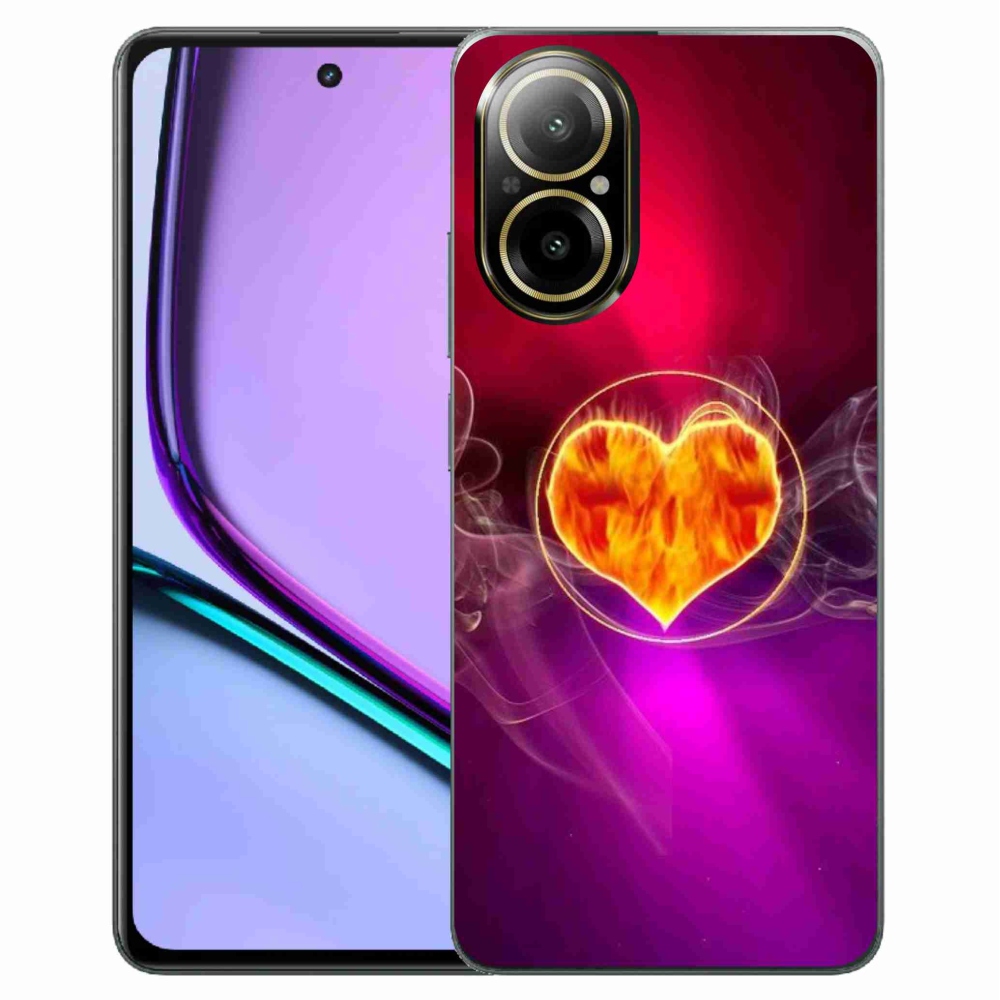 Gél borítás mmCase a Realme C67 készülékhez - tüzes szív