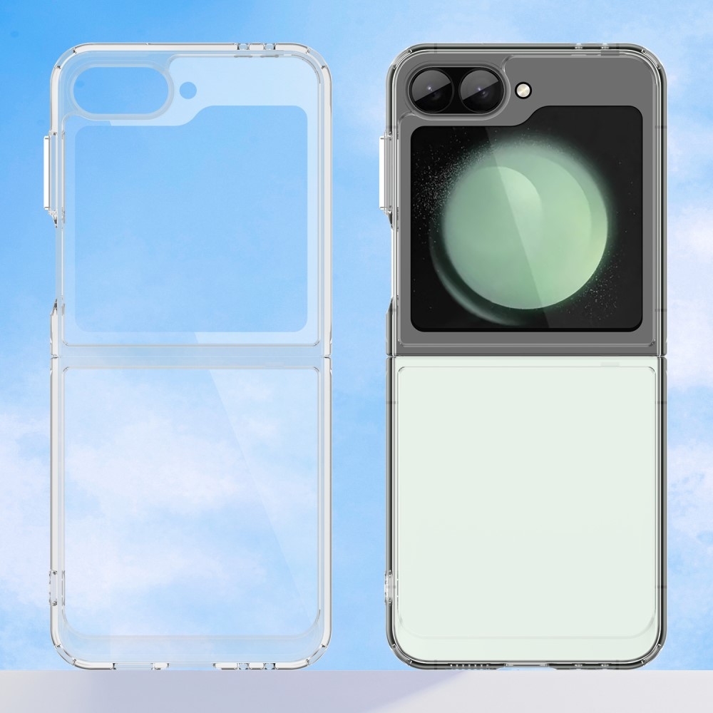 Zselés tok kemény hátlappal Samsung Galaxy Z Flip6 5G - átlátszó