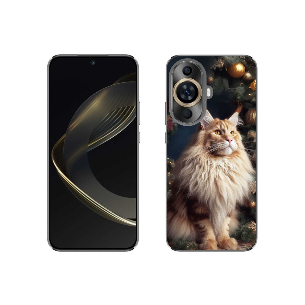 Gél borítás mmCase a Huawei Nova 11-hez - macska a fánál