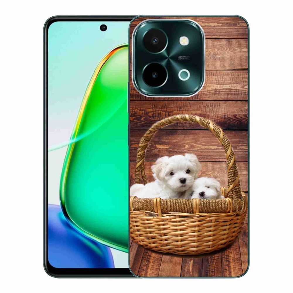 Zselés borítás mmCase a Vivo Y28-hoz - kölyökkutyák