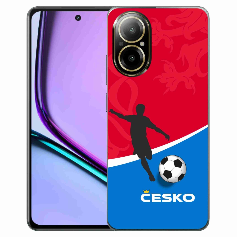 Gél borítás mmCase a Realme C67 készülékhez - foci Csehország