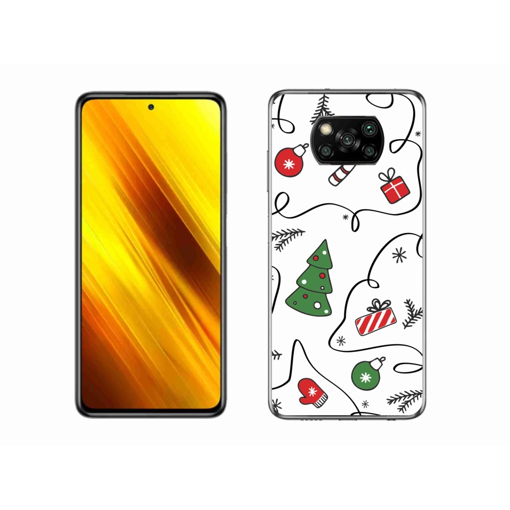 Gél borítás mmCase a Xiaomi Poco X3-hoz - karácsonyi motívumok