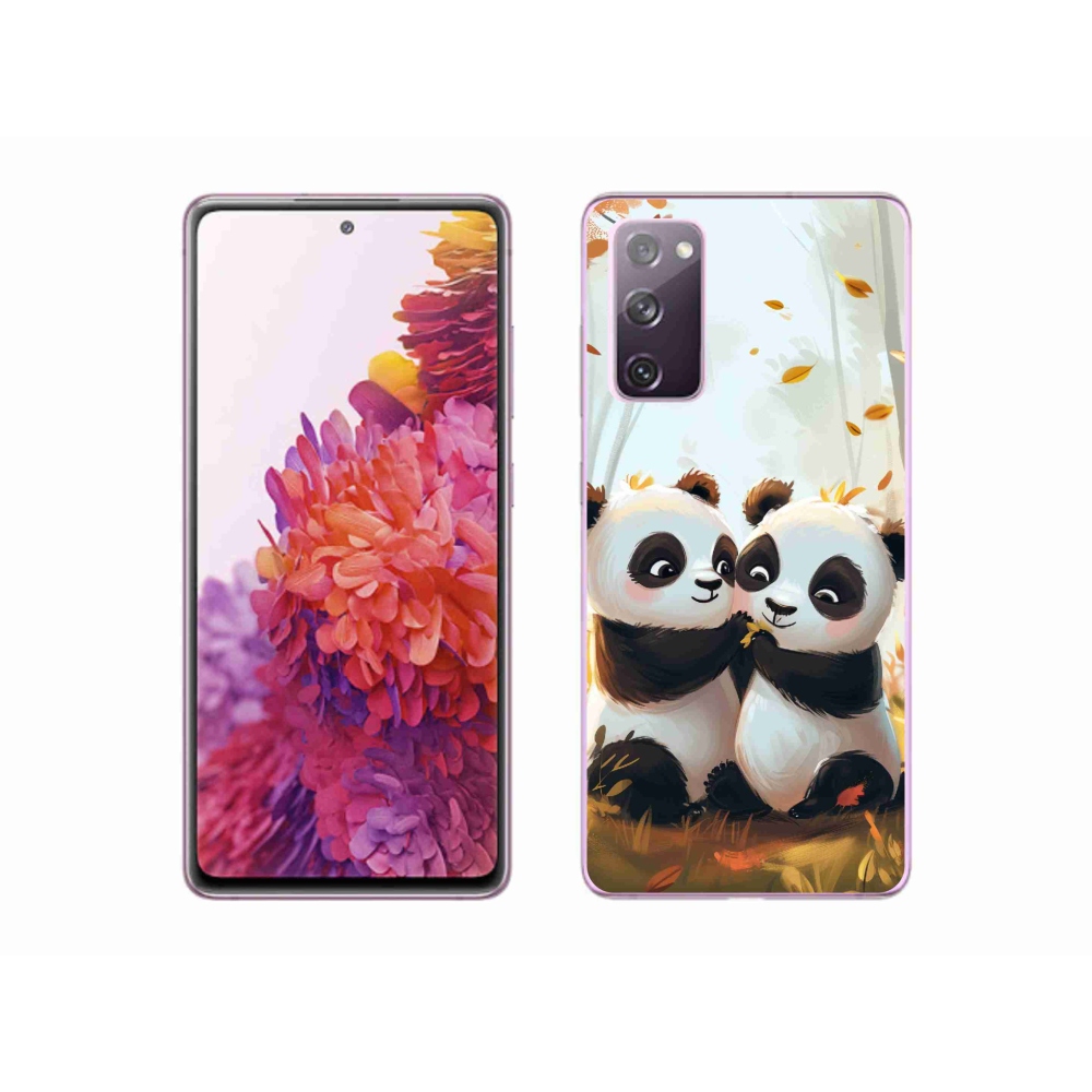 Zselés borítás mmCase Samsung Galaxy S20 FE készülékhez - pandák