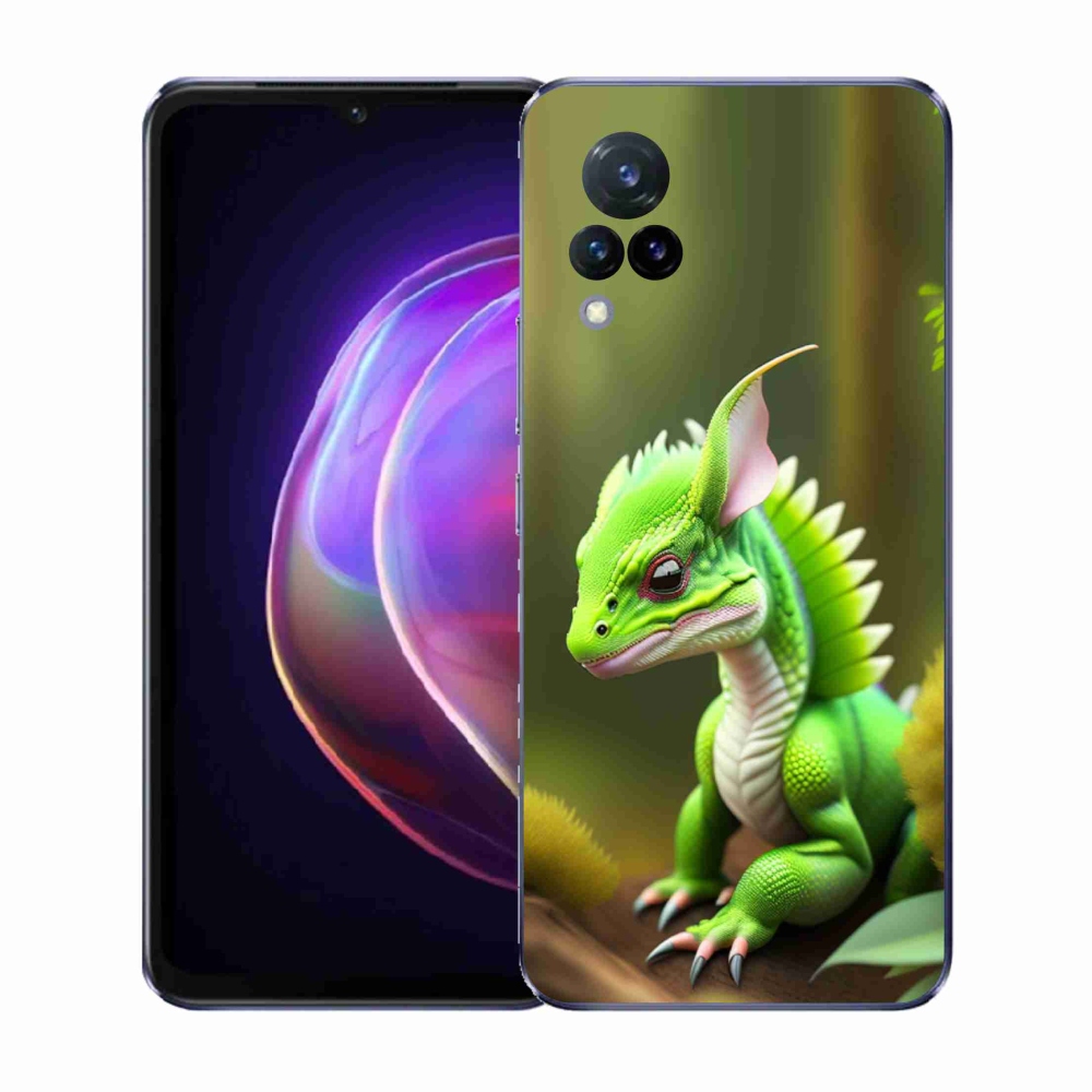 Gél borítás mmCase a Vivo V21 4G/5G készülékhez - zöld sárkány