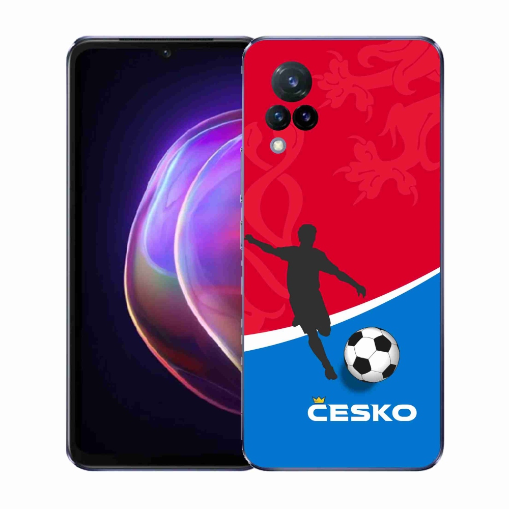 Gél borítás mmCase a Vivo V21 4G/5G-hez - futball Csehország