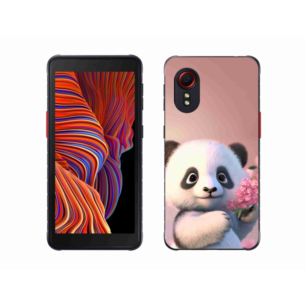 Gél borítás mmCase Samsung Galaxy Xcover 5 készülékhez - aranyos panda