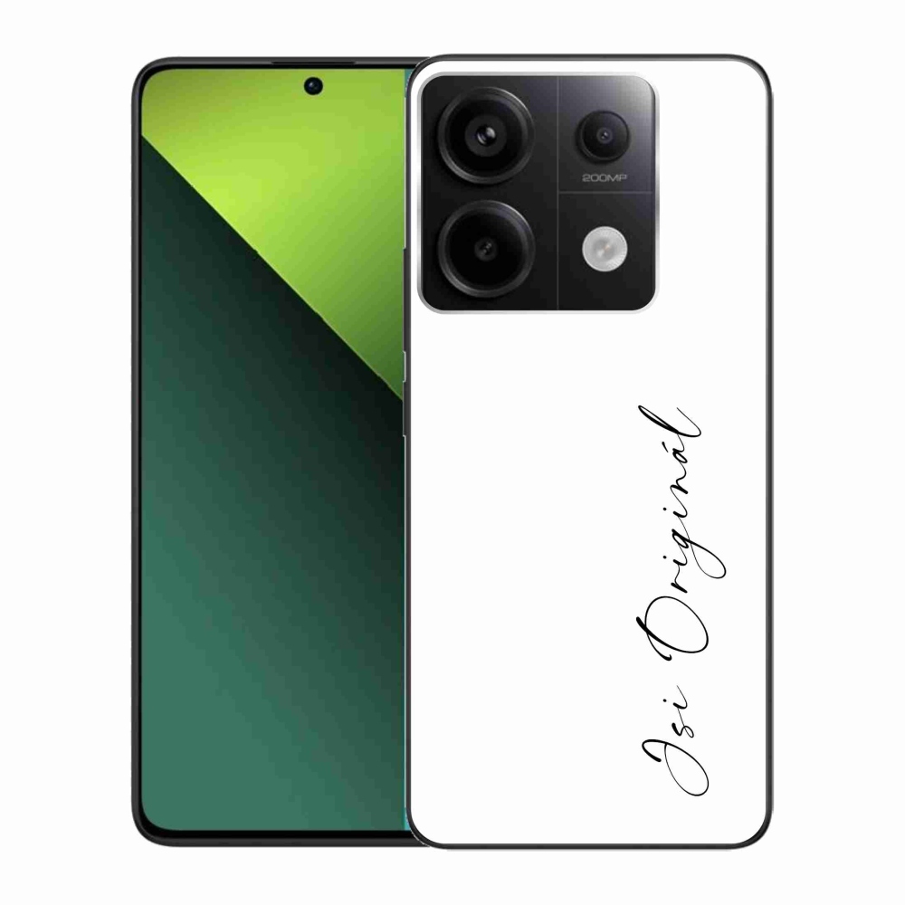 Gél borító mmCase a Xiaomi Redmi Note 13 Pro 5G/Poco X6 5G - te vagy az eredeti fehér háttérrel