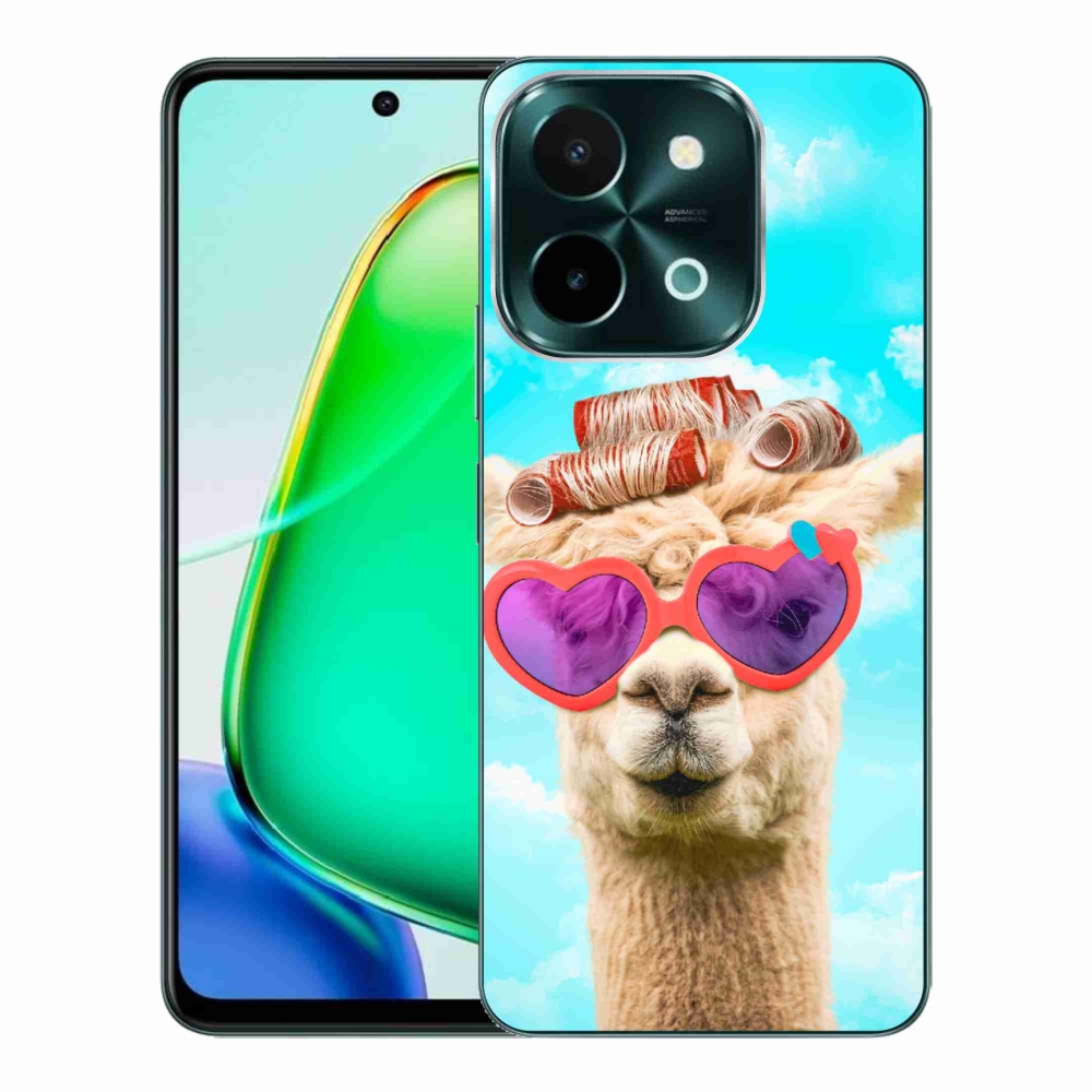 Zselés borítás mmCase a Vivo Y28-hoz - szemüveges láma