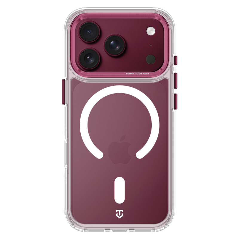 Tactical MagForce 2.0 tok az Apple iPhone 17 Pro/18 Pro készülékhez, bordó színben