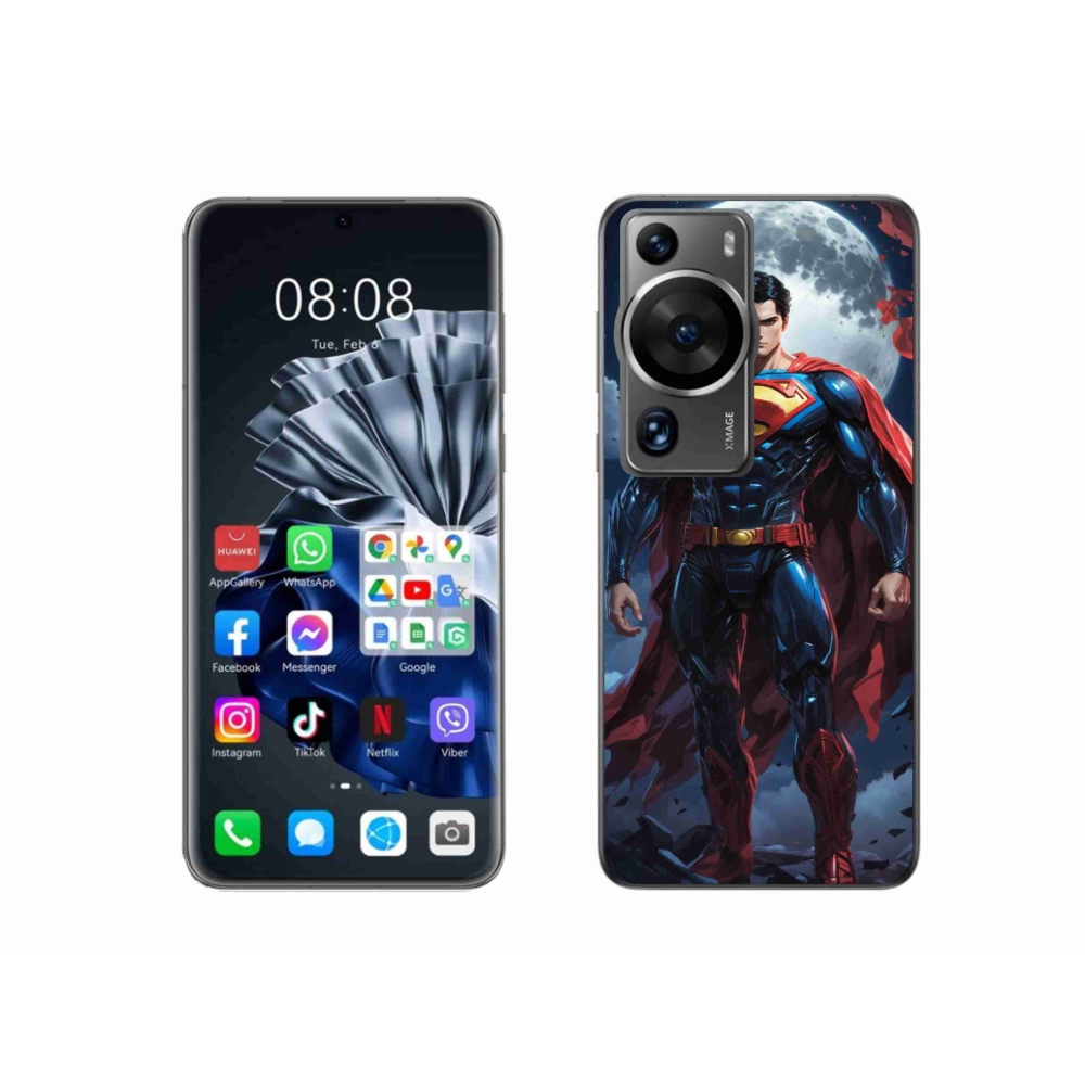 Gél borítás mmCase a Huawei P60 Pro számára - superman