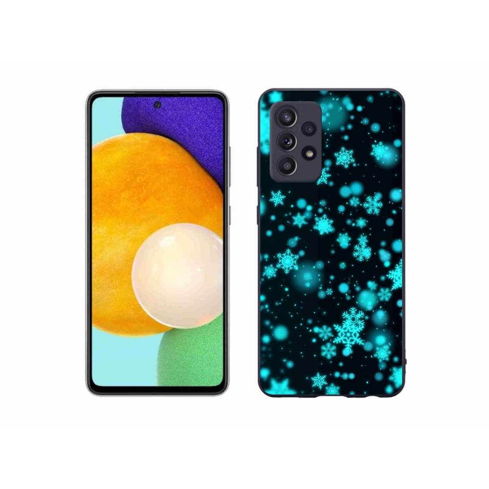 Gél védőhuzat mmCase Samsung Galaxy A52/A52 5G - hópelyhek 1