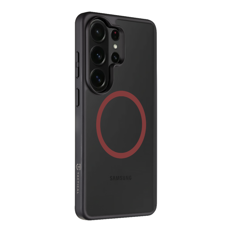 Taktikai MagForce Hyperstealth 2.0 borító a Samsung Galaxy S26 Ultra fekete/piros színű készülékhez