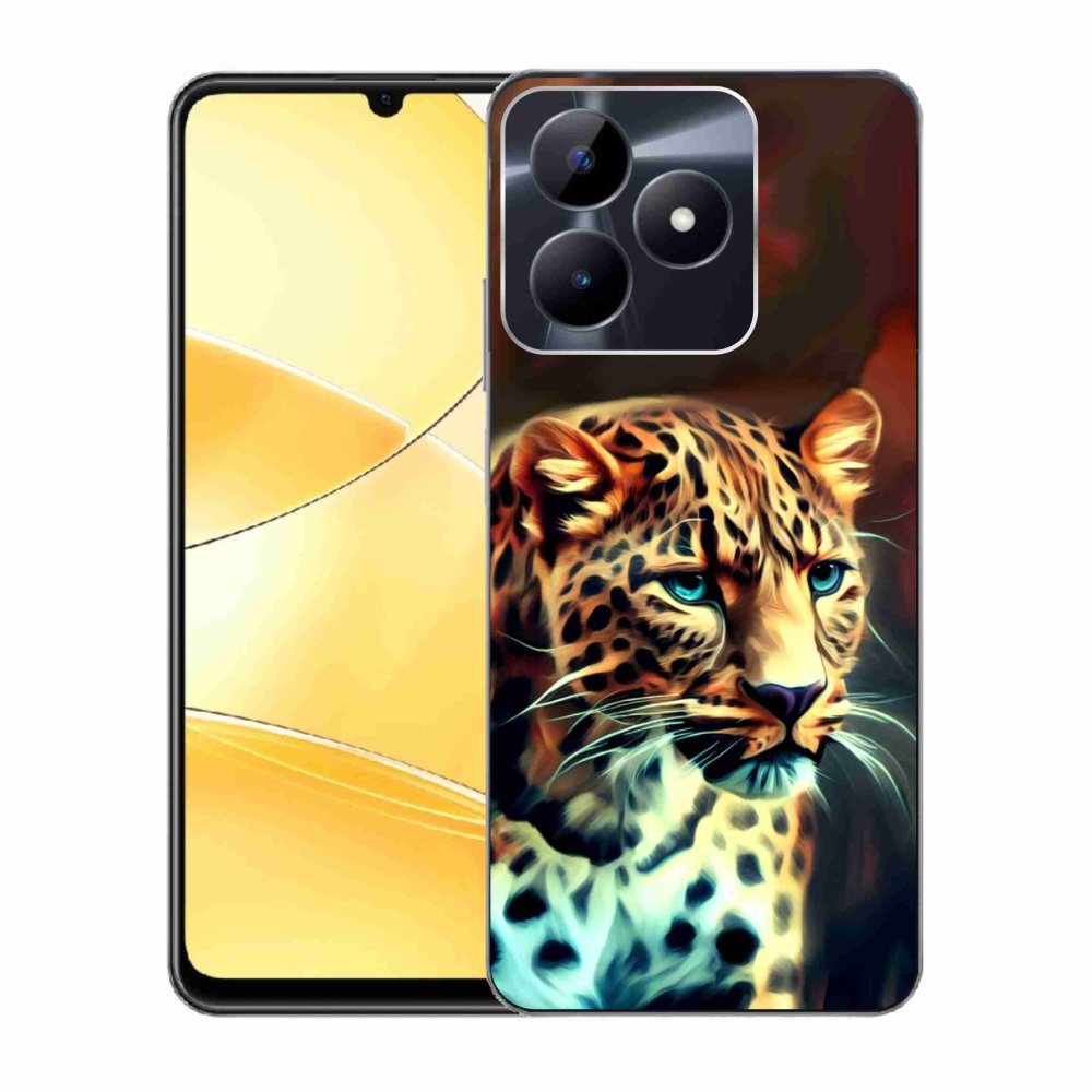 Zselés borító mmCase a Realme C51/C53 készülékhez - leopárd színű