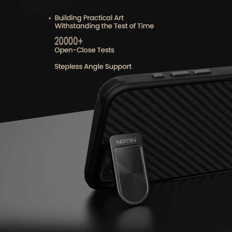 Nillkin CarboProp Aramid mágneses hátlap Apple iPhone 16e készülékhez Fekete