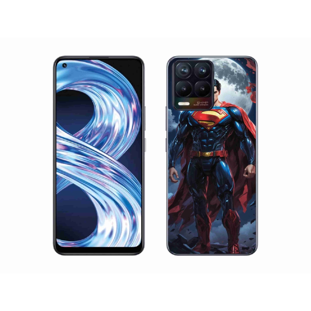 Gél borítás mmCase a Realme 8 4G-n - superman