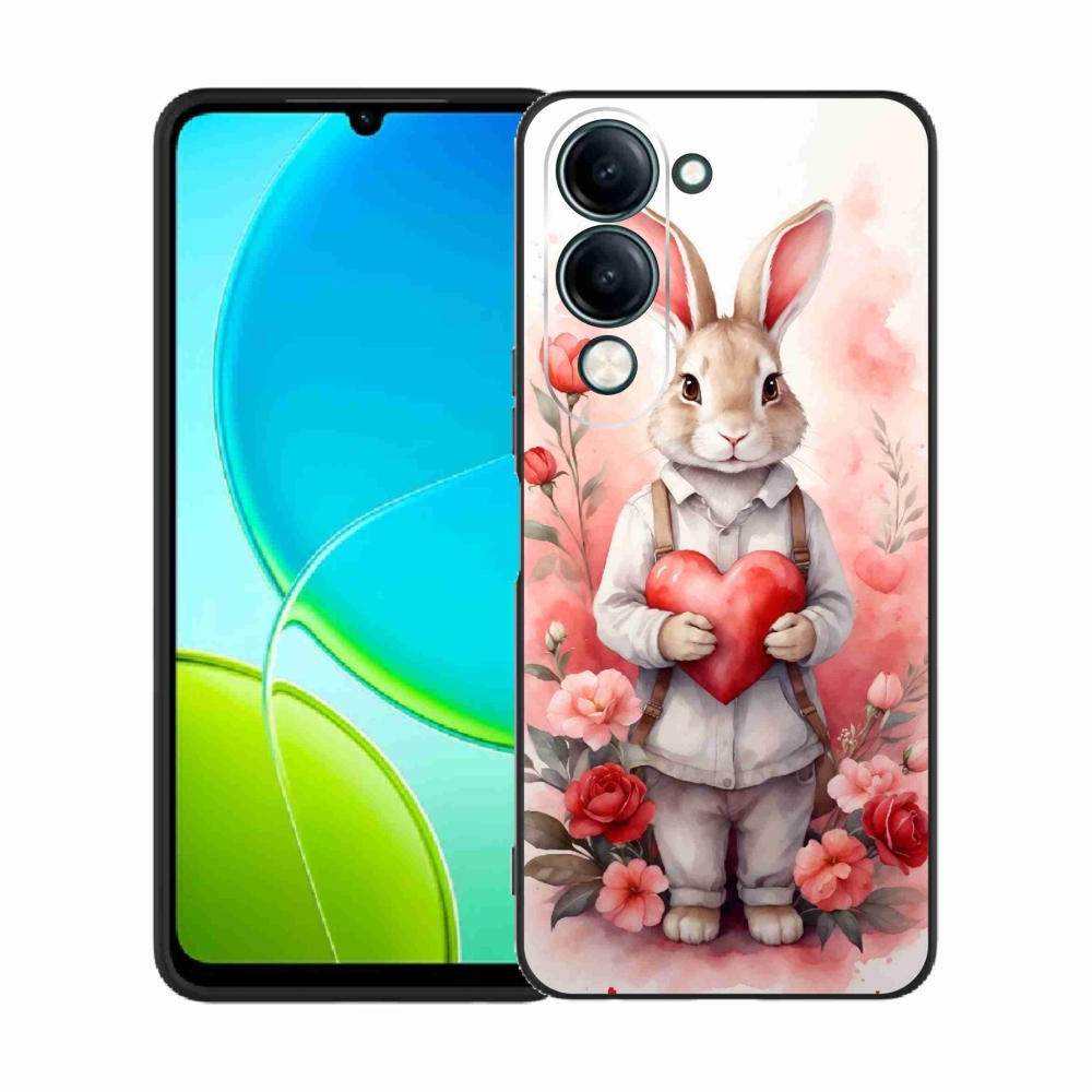 Zselés borítás mmCase a Vivo Y29s 5G-hez - nyúl szívvel