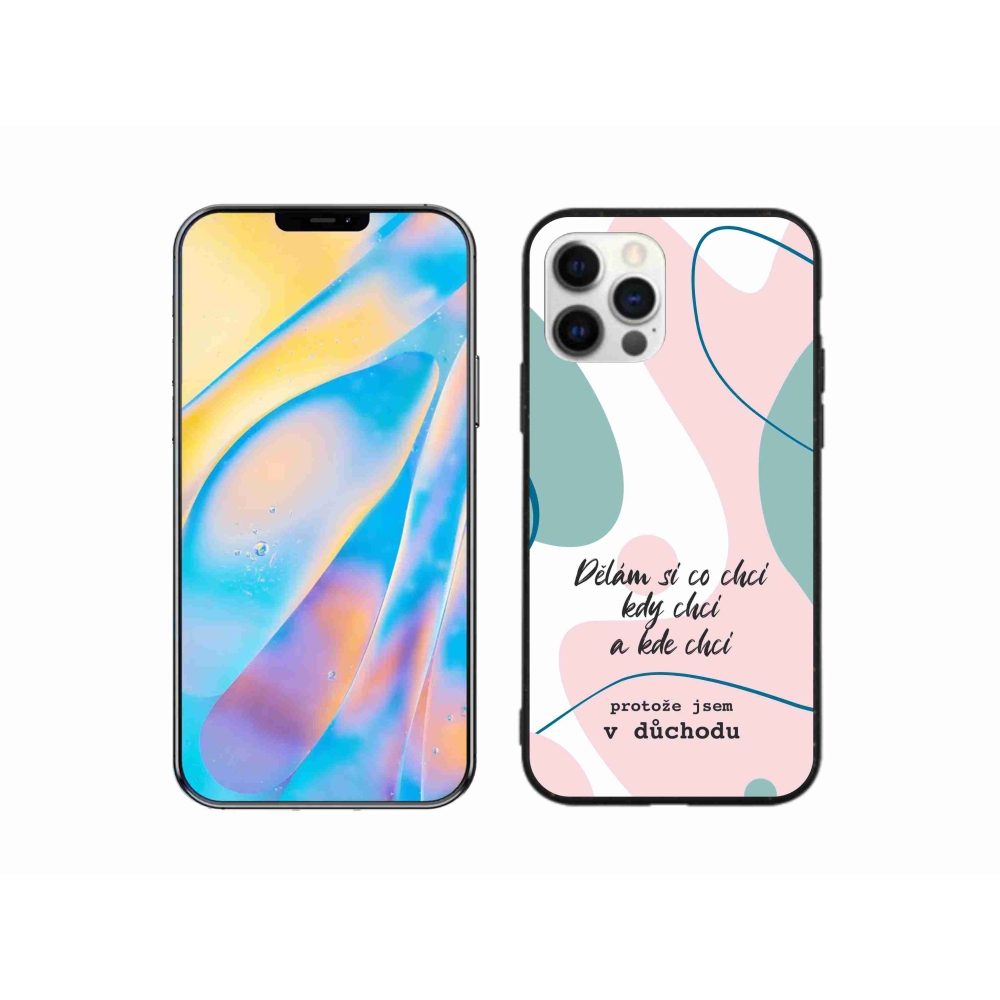 Gél borítás mmCase iPhone 12 Pro készülékhez - vicces szöveg 10 fehér háttér