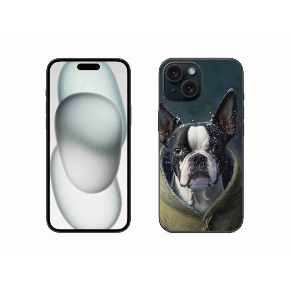 Zselés borítás mmCase iPhone 15 készülékhez - bulldog