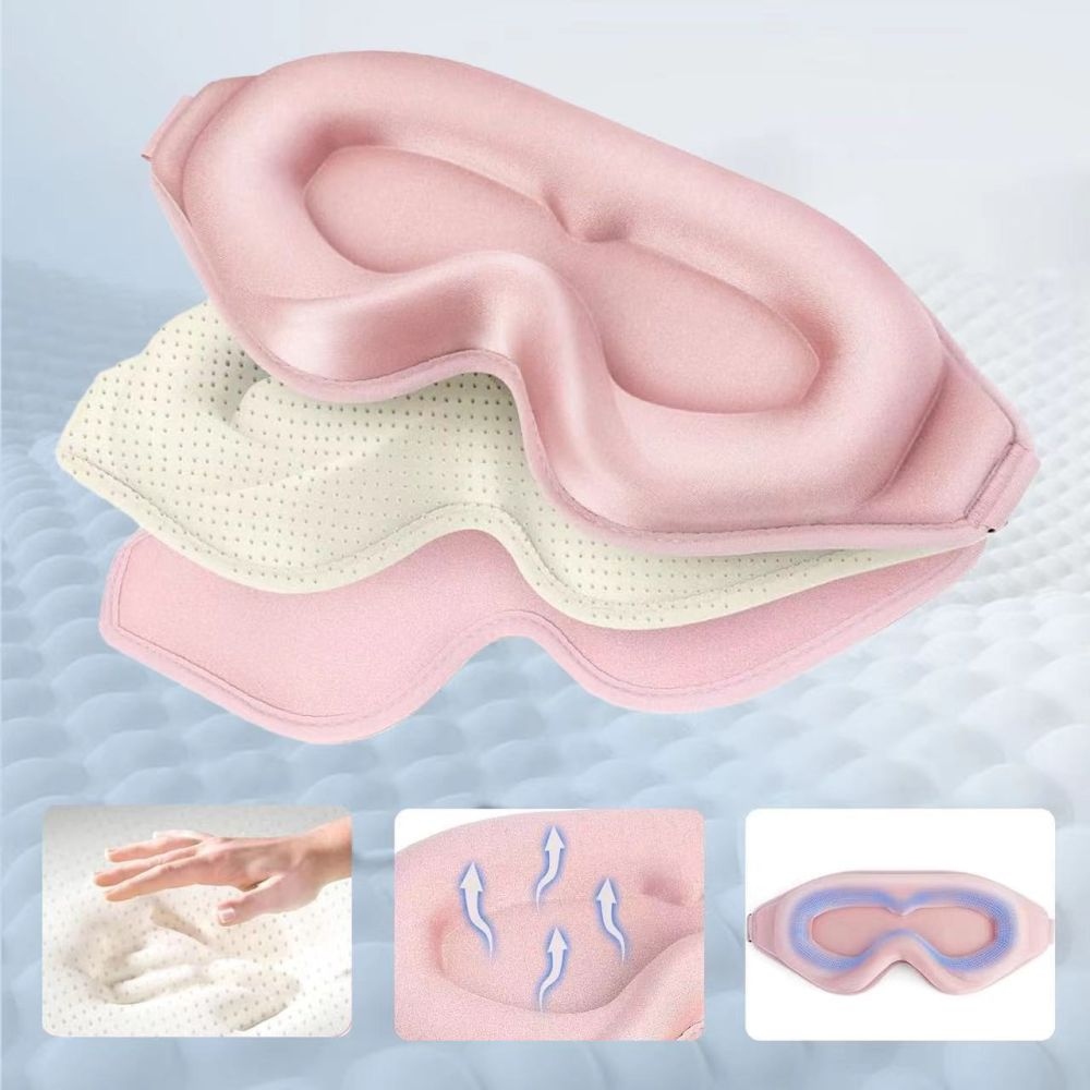 Tech-Protect EyeShade 3D alvómaszk - rózsaszín