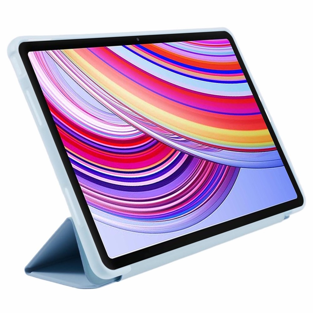 Összecsukható intelligens záró tok Xiaomi Redmi Pad Pro 4G/5G tablethez - világoskék színben