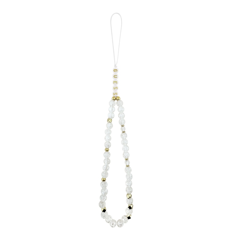 Guess IML Glitter Script Strap MagSafe hátlapi borító az iPhone Airhez Átlátszó