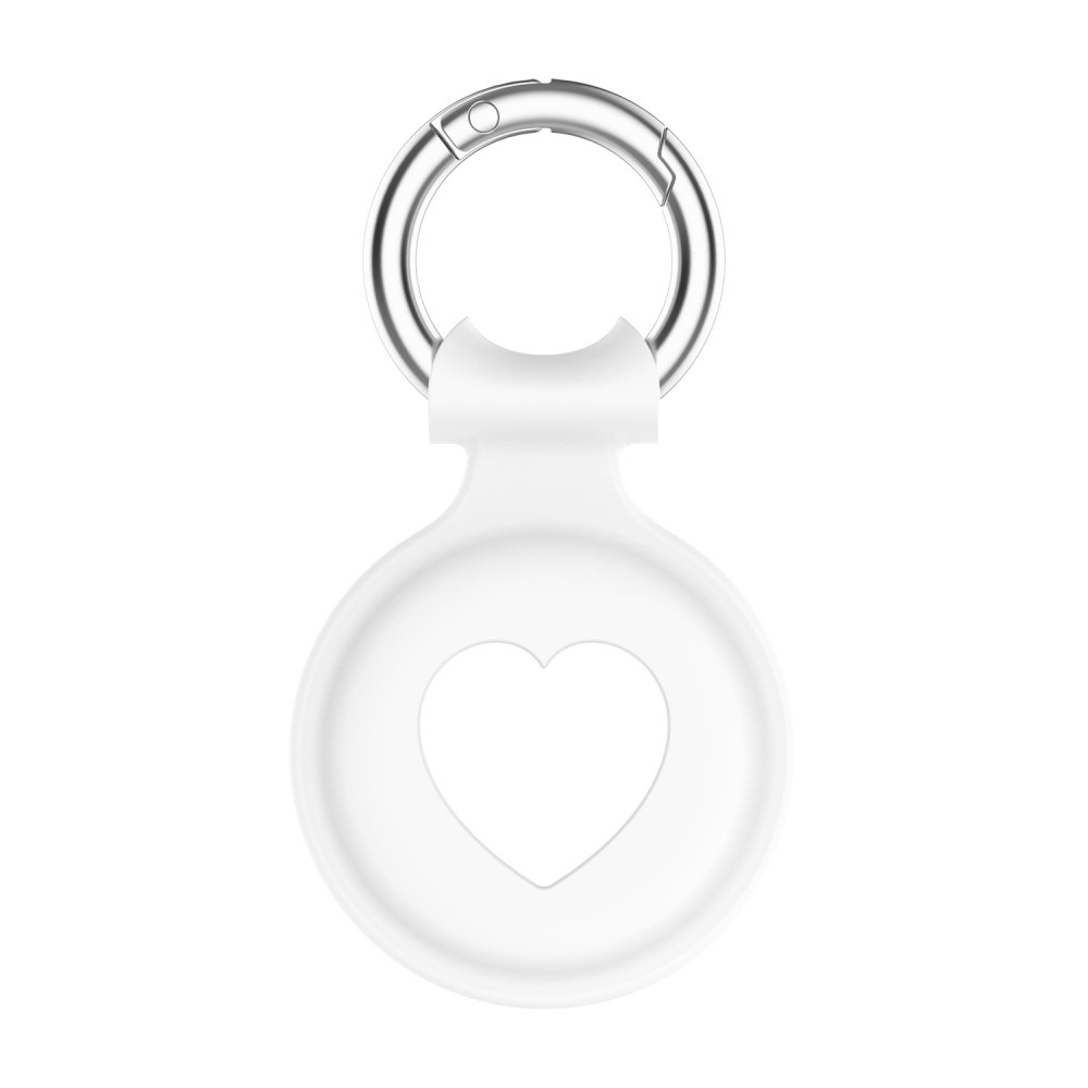 Love szilikon tok az Apple AirTaghez - fehér