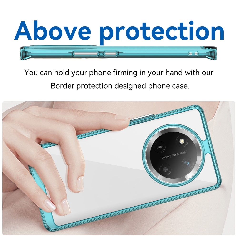 Gél tok fix hátlappal a Honor Magic 7 Lite 5G készülékhez - világoskék színben