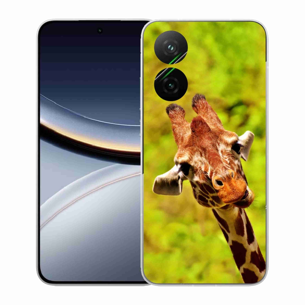 Gél borítás mmCase a Xiaomi Poco F7 5G-hez - zsiráf