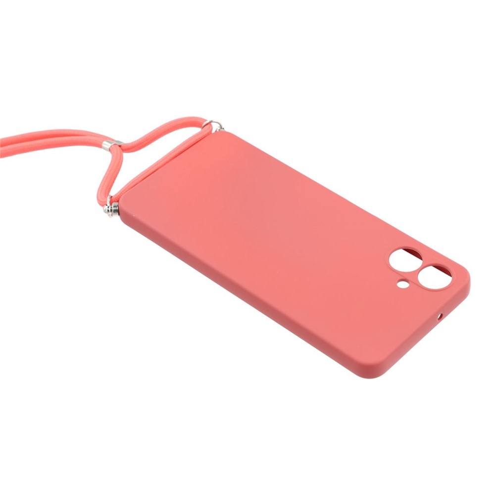 Bélés zselés tok húzózsinórral Samsung Galaxy A07 4G - bordó színű