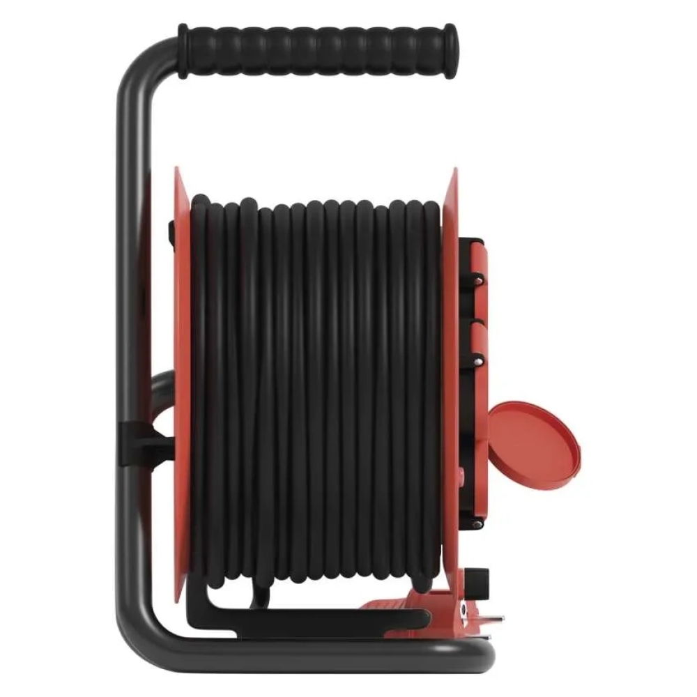 Kültéri hosszabbító kábel dobon 25 m / 4 aljzat / gumi / 230 V / 1,0 mm2 / IP44