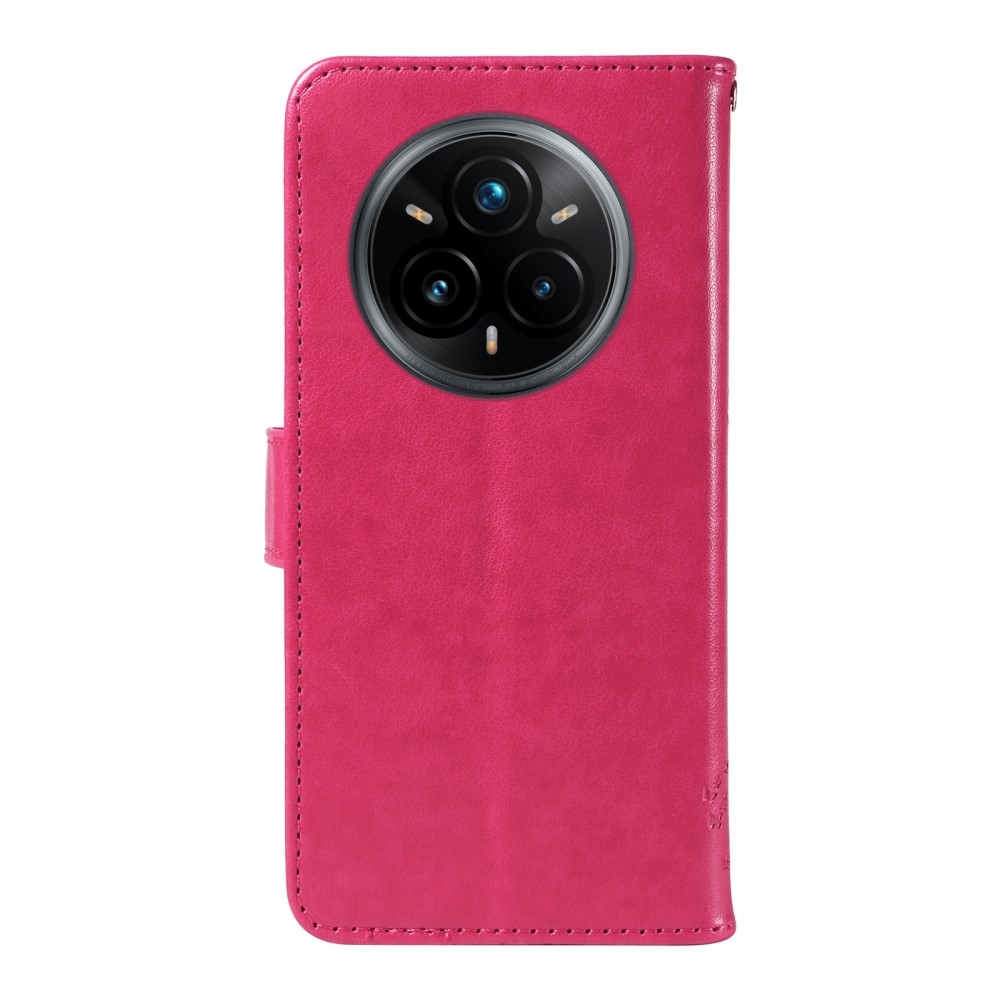 Fák könyvtáska a Realme 14 Pro+ 5G számára - rózsaszínű