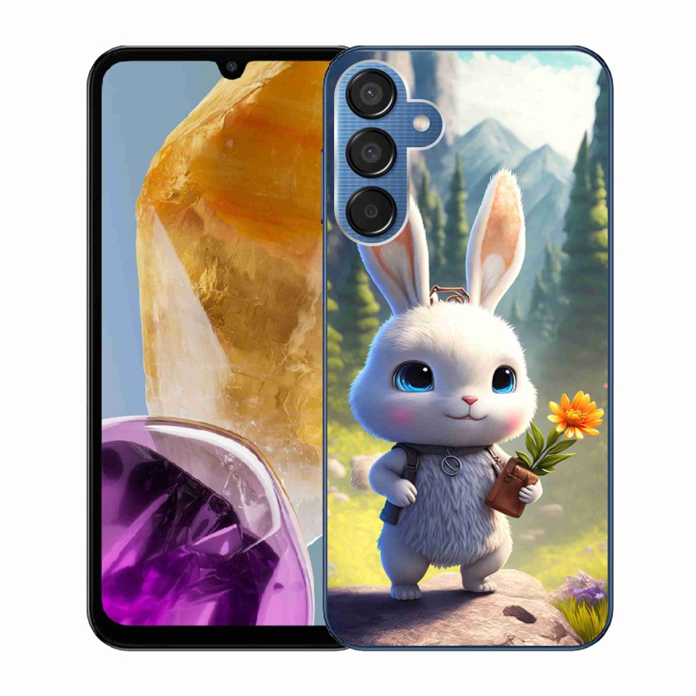 Gél védőhuzat mmCase Samsung Galaxy M15 5G - aranyos nyuszi